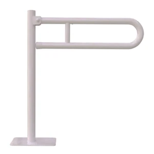 Stützgriffe Klappgriffe Griffe am Waschbecken/WC freistehend weiß 60cm DN32mm - Bild 1 von 8