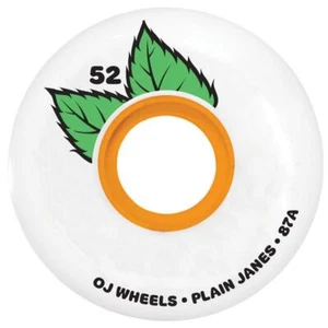 OJ Plain Jane telaio chiave skateboard ruote 87a bianco 52 mm - Foto 1 di 3