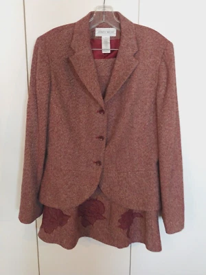 JONES WEAR DAMAS 2 PIEZAS SEPARADAS - MEZCLA DE ALGODÓN FORRADO - 12 CHAQUETA/8 FALDA - BONITO Foto 1 de 4