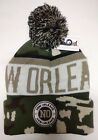 New Orleans Football Team Color/Camouflage Slouch Pom Pom Beanie