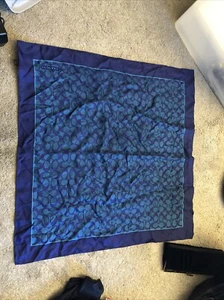 COACH scarf 64cm 25″ square silk Signature pattern blue - Bild 1 von 4