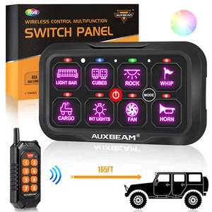 Panel de interruptor de 8 velocidades AUXBEAM RGB PANEL DE CIRCUITO DE CONTROL DE LUZ LED marino auto automóvil - Imagen 1 de 12