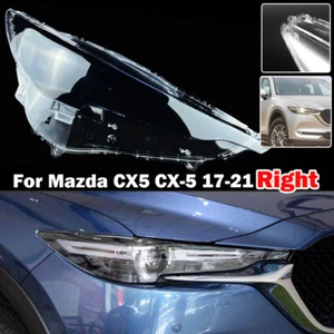Right Front Headlamp Cap For Mazda CX-5 CX5 2017-21 Headlight Lens Cover Clear - Picture 1 of 8