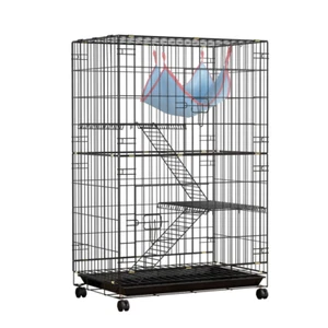 NNEDSZ Rabbit Cage Indoor Hutch Guinea Pig Bunny Ferret Hamster Pet Cage Outdoor - Picture 1 of 8