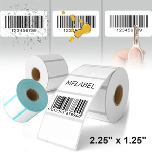 Etiquetas de envío térmico directo de 2-1/4" x 1-1/4" 2,25 x 1,25 pulgadas 1000/rollo para Zebra - Imagen 1 de 15