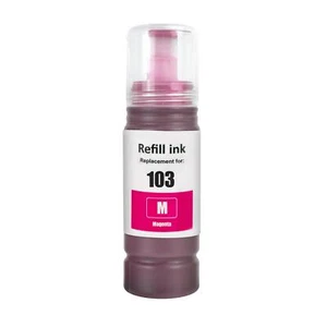 1 Magenta Refill Ink Bottle 70ml for Epson EcoTank L1110, L3100CIS, L3110, L3150 - Picture 1 of 3
