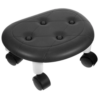  Universal Wheel Small Stool Stools Rolling Footstool with Wheels Low - Image 1 of 4