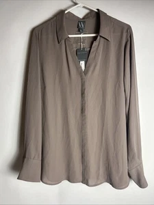 Worthington womens Long Sleeves Top Blouse Sz XXL - Picture 1 of 9