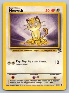 Juego base Pokemon TCG 2 Meowth #80 - Imagen 1 de 2