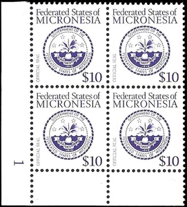 Micronesia #39 MNH Plate block of four - Picture 1 of 1