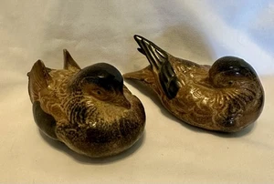 OMC Otagiri Japan Keramik Vogel Figuren Rebhuhn Wachtel 2er Set - Bild 1 von 13