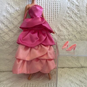 Mattel 1983 Barbie Sweet Roses PJ Pink Petal Dress #7455 & Shoes - Picture 1 of 20