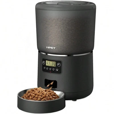 Bfairy Automatic Pet Feeder 4L Programmable Cat Dog Food Dispenser Dual Power - Image 1 of 4