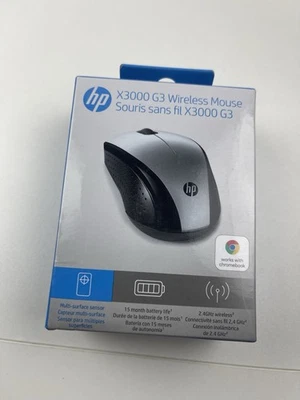 HP X3000 G3 Wireless Optical Mouse Comfortable Design Multi Surface Performance - Image 1 of 3