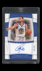 2019/20 Panini National Treasures Basketball Stephen Curry /25 On Card Auto - Bild 1 von 2