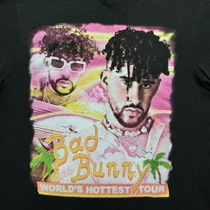 Bad Bunny World's Hottest Tour 2022 Concert T-Shirt Men's Size-Medium Boston MA - Picture 1 of 6