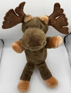 Animal Express 1978 Alce Marrone Peluche 20” Pupazzo Mano Peluche Vintage - Foto 1 di 7
