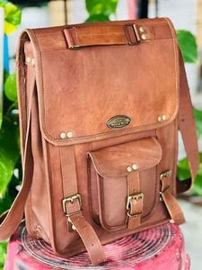 Safe Leather Vintage Laptop Messenger Bag Satchel Handmade Men's Genuine - Picture 1 of 5