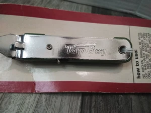 VTG. Vaughans TAP BOY Bottle Can Opener 5 IN 1 AVOCADO GREEN Made In USA (NEW) - Picture 1 of 9