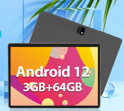 Y101 10-Inch Android 12 Tablet 3GB RAM 64GB Storage 8000mAh Battery WiFi Bundle - Image 1 of 4