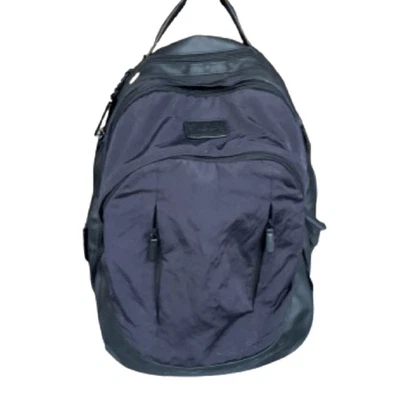 Tumi Virtue Courage Laptop Computer Backpack Navy/Black Leather Trim  Used - Image 1 of 4