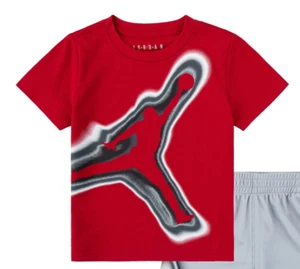 Jordan Air Heatmap Jumpman Graphic T-Shirt Little Boys 6 Red Crewneck Pullover - Picture 1 of 14
