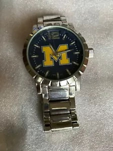 Impressive Stainless University of Michigan Chunky Wristwatch /b - Picture 1 of 9