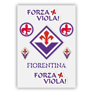 ADESIVI SQUADRE CALCIO FIORENTINA Stickers Football Club Sport Team Serie A - Imagen 1 de 4