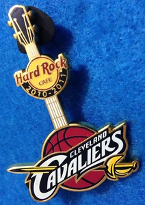 CLEVELAND CAVALIERS NBA BASKETBALL MASCOT GUITAR 2010 SEASON Hard Rock Cafe PIN - Picture 1 of 1