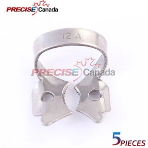 SET OF 5 ENDODONTIC RUBBER DAM CLAMP #12A SURGICAL DENTAL INSTRUMENTS - Picture 1 of 2