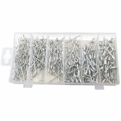 Metric Aluminium Blind Pop Pot Rivets Assortment Set Fasteners Fastening 320pc - image 1 of 3