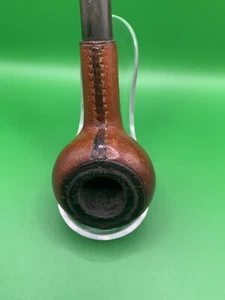 TUBO LARGO ENVUELTO EN CUERO Hecho en Francia De Colección Raro *ENVÍO GRATUITO* - Imagen 1 de 15