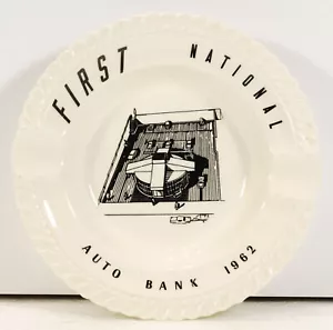 Cenicero Harkerware First National Auto Bank 1962 Tobacciana - Imagen 1 de 4