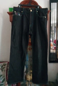 mens Black Denim jeans Size 38x34 . - Picture 1 of 12