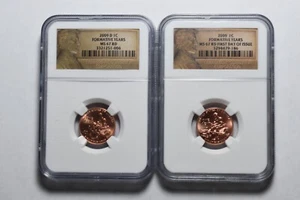 2009 P & D Formative Years Business Strike Pennies Both NGC MS 67 RD - Picture 1 of 2