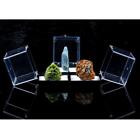 Clear Acrylic Display Case for Rock Statue Collection Display 3x3x3.5cm