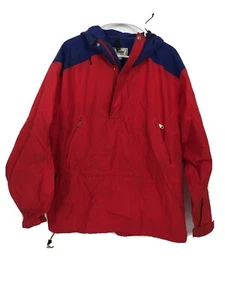 L.L bean red and blue quarter zip men’s large Wind Breaker Jacket Vintage - Picture 1 of 4