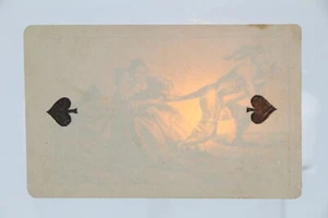 ANONYME Carte à jouer érotique à secret - Deux de pique EDITION ORIGINALE 1860 - Picture 1 of 1