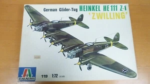 1/72 Italeri He-111 Z-1  Zwilling - Open Box - Sealed Contents - Decals Yellowed - Picture 1 of 5