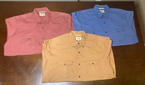 CAMEL ACTIVE Shirts Lot Of 3 Men 2XL Short Sleeve Button Down Shirts - Picture 1 of 7