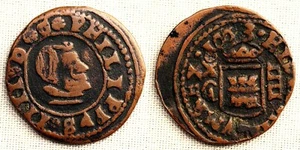 Spain-Felipe IV. 4 Maravedis 1663 Cuenca. MBC/VF. Copper 1.4 g. Scarce - Picture 1 of 1