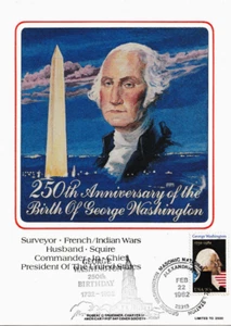 Graebner AFDCS Masons Unofficial FDC #1952 George Washington 250th Birthday 1982 - Picture 1 of 1