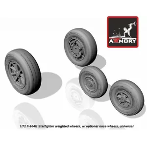 Armory AR AW72312 Scale 1/72 F-104G Starfighter wheels w/ optional nose wheels - Bild 1 von 24