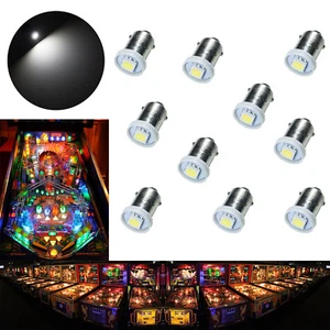 10x #1893 #44 #47 #1847 BA9S 1 SMD LED Pinball Máquina Bombilla Blanca 6.3V EE. UU. - Imagen 1 de 4