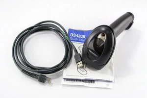 Zebra Motorola Symbol DS4208-HD00007WR Barcode Scanner 2D w/ USB Cable - Picture 1 of 10