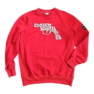 Crooks & Castles Red Snub Text Men's Graphic Sweatshirt Size Large - Picture 1 of 7
