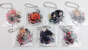 Takara Tomy A.R.T.S BuchiMasu! Chainsaw Man Acrylic Keychains Lot of 7 NEW - Picture 1 of 12