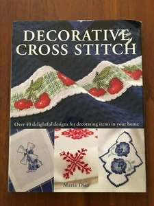 Decorative Cross Stitch Hardcover Maria Diaz Designs for Home Decorating Book - Picture 1 of 9