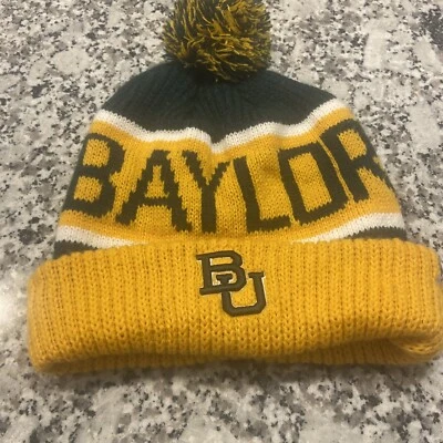 Baylor Bears 绿色和金色 '47 品牌向北袖口针织球帽 — 第 1/4 张图片