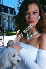 MAREN JENSEN WITH POODLE DOG   8X10 PHOTO 19